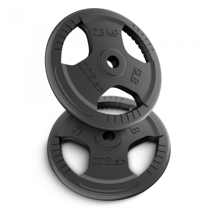 Диск металевий 4FIZJO 2 x 2.5 кг 26 мм Black (P-5905973401364)