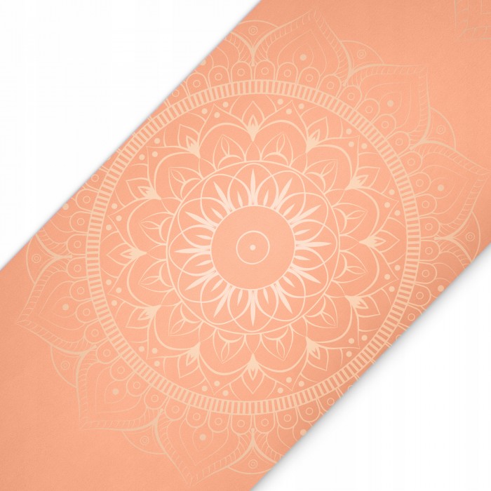 Килимок (мат) спортивний 4FIZJO замша 183 x 61 x 0.15 см для йоги та фітнесу Orange (P-5905973404402)