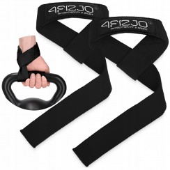 Лямки для становой тяги 4FIZJO Deadlift Straps Black (P-5905973402279)