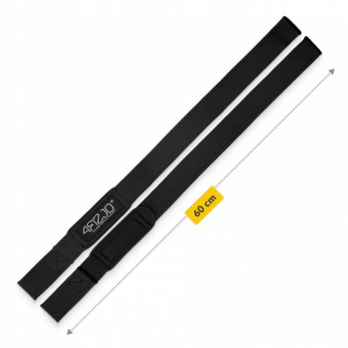 Лямки для становой тяги 4FIZJO Deadlift Straps Black (P-5905973402279)