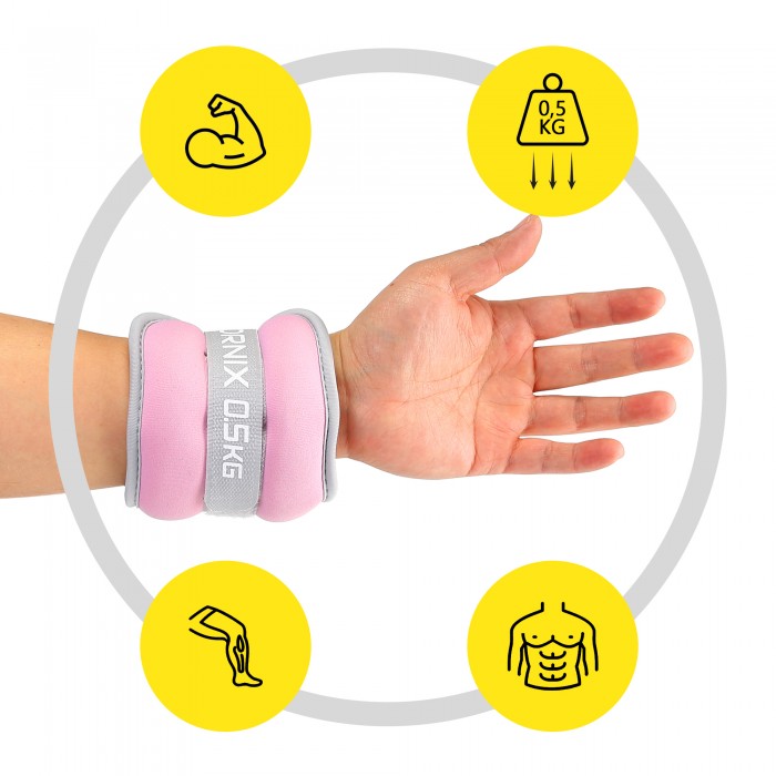 Обтяжувачі-манжети для ніг та рук Cornix 2 x 0.5 кг XR-0358