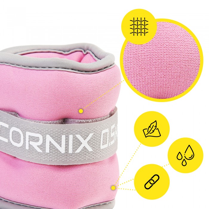 Обтяжувачі-манжети для ніг та рук Cornix 2 x 0.5 кг XR-0358