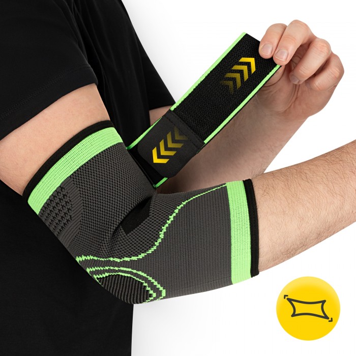 Фіксатор (бандаж) для ліктьового суглоба 4FIZJO Flex 1 шт Size L (P-5905973407373)