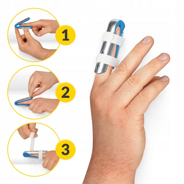 Фіксатор (бандаж) для пальця руки 4FIZJO MED 1 шт Size M (P-5905973407403)