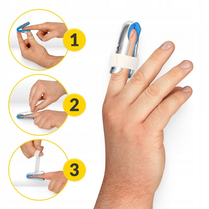 Фіксатор (бандаж) для пальця руки 4FIZJO MED 1 шт Size S (P-5905973407397)