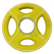 Профессиональный диск обрезиненный 1,25 кг d - 50 мм Stein TPU Color 3-Hole Plate DB6092-1.25