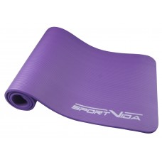 Килимок для фітнесу та йоги SportVida NBR 1 см SV-HK0068 Violet