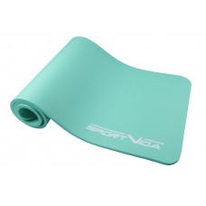 Килимок для фітнесу та йоги SportVida NBR 1.5 см SV-HK0074 Mint