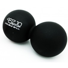 Масажний м'ячик подвійний 4FIZJO Lacrosse Double Ball 6.5 x 13.5 см 4FJ1226 Black