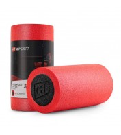 Масажний валик (ролик) для спини, фітнесу 30 см Hop-Sport HS-E030YG червоний гладкий