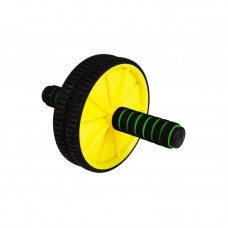 Ролик для преса / Гімнастичне колесо Hop-Sport жовтий