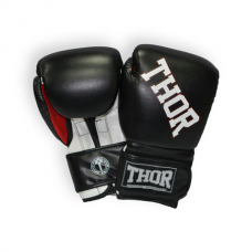Боксерські рукавички THOR RING STAR 10oz / Шкіра / чорно-біло-червоні