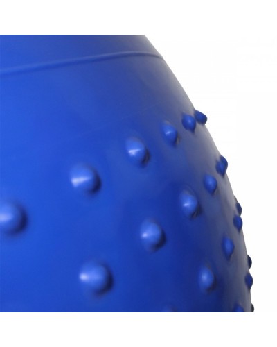 М&#39;яч для фітнесу (фітбол) полумассажний SportVida 65 см Anti-Burst SV-HK0292 Blue