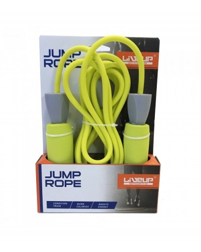 Скакалка LiveUp PVC FOAM HANDLE JUMP ROPE LS3118