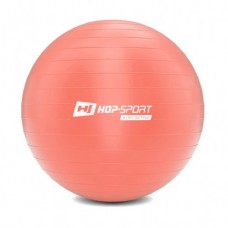 Фітбол, гімнастичний м'яч для фітнесу Hop-Sport 65 см рожевий + насос