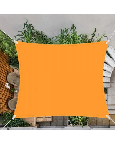 Тент-вітрило тіньової для будинку, саду і туризму Springos 3 x 3 м SN1031 Orange