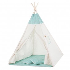 Дитяча палатка (вігвам) Springos Tipi XXL TIP04 White / Mint