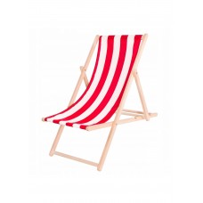 Шезлонг (крісло-лежак) дерев'яний для пляжу, тераси та саду Springos DC0001 WHRD