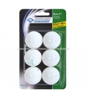 М'ячі для настільного тенісу Donic Elite 1звезда 40+ (6 шт.) Plastic white