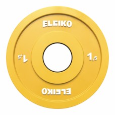 Олімпійський диск для змагань та тренувань 1,5 кг гумовий кольоровий Eleiko 124-0015R