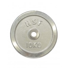 Диск 10 кг металевий хромований HouseFit DB C102-10