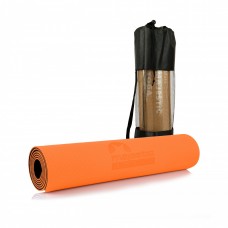 Коврик для йоги спортивный Majestic Sport TPE 6 мм GVT5010/O Orange/Black