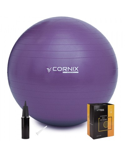 М&#39;яч для фітнесу (фітбол) Cornix 55 см Anti-Burst XR-0016 Violet