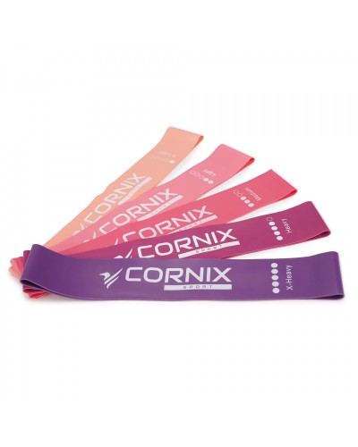 Гумки для фітнесу Cornix Mini Power Band набір 5 шт 1-20 кг XR-0046