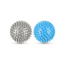 Набор массажных мячей Gymtek 70 мм 2 шт твердый/мягкий серо-голубой