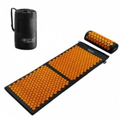 Масажний килимок з валиком 4FIZJO Classic Mat XL Аплікатор Кузнєцова Black/Orange (P-5907222931776)