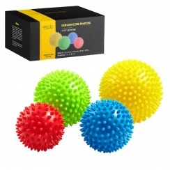 Масажні м'ячі з шипами 4FIZJO Spike Balls 4 шт (P-5907739310514)