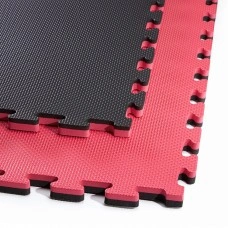 Мат-пазл (ласточкин хвіст) 4FIZJO Mat Puzzle EVA 100 x 100 x 2 cм Black/Red (P-5907739310637)