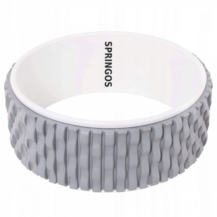 Колесо для йоги и фитнеса Springos Dharma FA0205 Grey/White