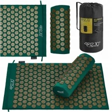 Коврик акупунктурный с валиком 4FIZJO Classic Mat Аппликатор Кузнецова Navy Green/Gold (P-5907739313300)