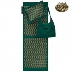 Килимок акупунктурний з подушкою 4FIZJO Eco Mat XL Аплікатор Кузнєцова Navy Green/Gold (P-5907739313614)