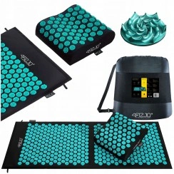 Килимок акупунктурний з подушкою 4FIZJO Ergo Mat XL Аплікатор Кузнєцова Black/Blue (P-5907739313874)