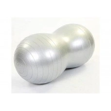 М'яч для фітнеса EasyFit Peanut 45х90 см сірий (фітбол горіх-арахіс)