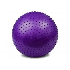 М'яч для фітнесу EasyFit 65 см фіолетовий (фітбол масажний)